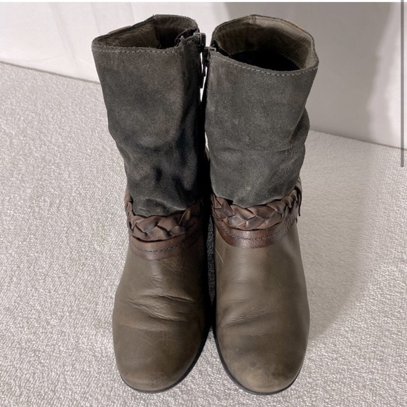 PIKOLINOS Two Tone Brown Leather Round Toe Ankle Boots 36 - Picture 2 of 15